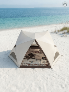 Tente de plage pour toute la famille en plein air