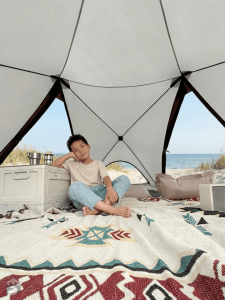 Abri de plage idéal pour les sorties en famille