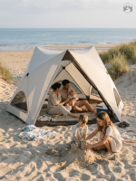 Tente familiale résistante aux intempéries pour la plage