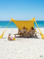 Tente idéale pour les sorties en groupe à la mer