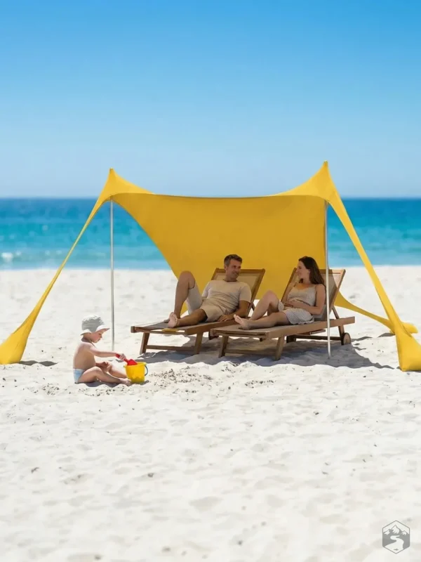 Tente idéale pour les sorties en groupe à la mer