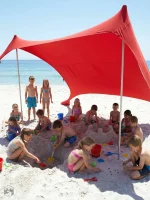 Tente de plage conviviale pour les journées en famille