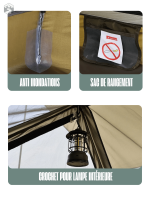 Tente de randonnée conçue pour les aventuriers nomades