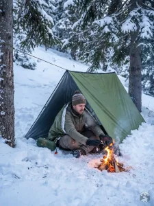 Tente militaire conçue pour résister au froid extrême