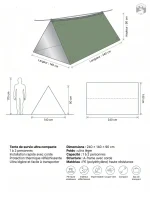Tente anti-hypothermie pour protection en milieu hostile