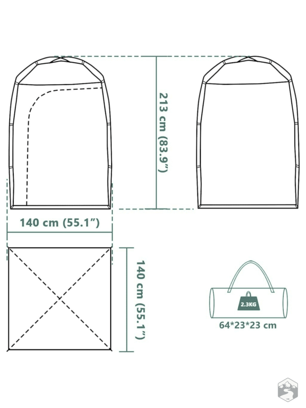 Solution de toilette portable pour excursions en plein air