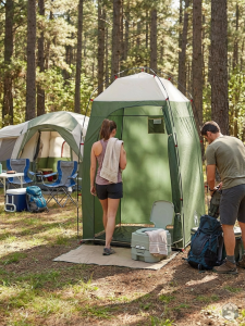 Tente de toilette compacte pour camping