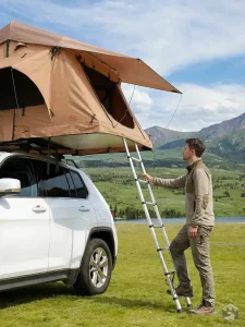 Tente de toit idéale pour camping en famille