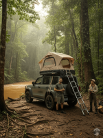 Tente de toit pour 3 personnes, modèle gonflable