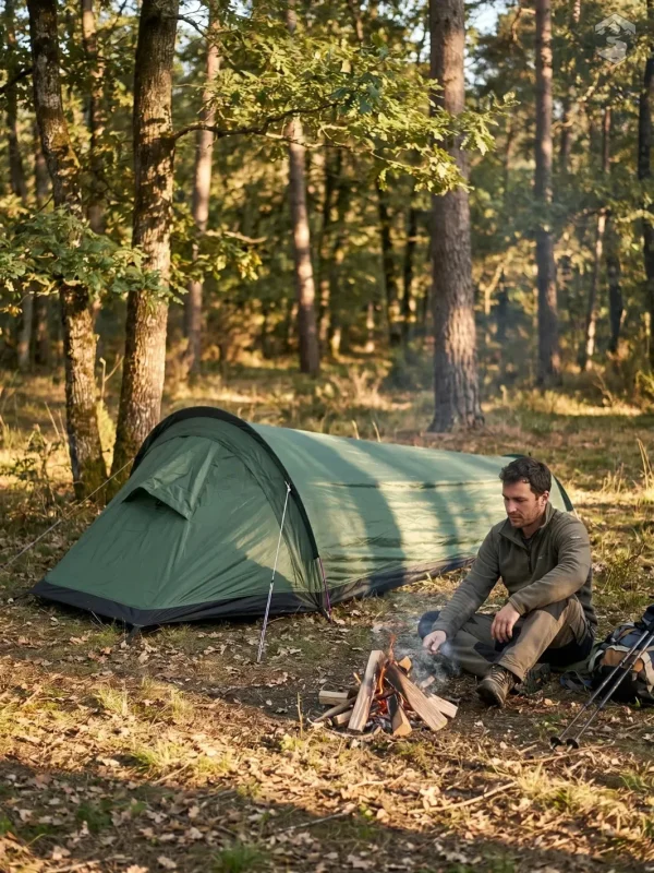 Tente de camping légère pour un voyage solo