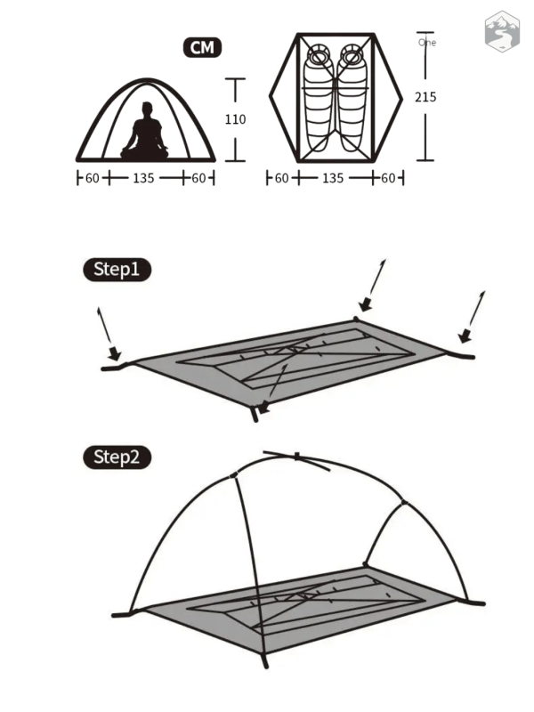 Tente ultra légère pour escapades en plein air