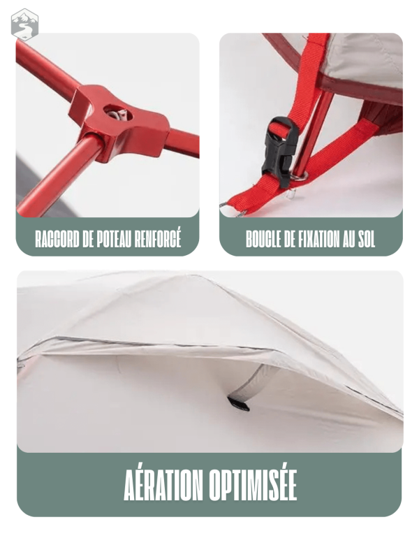 Tente de trekking pratique et légère