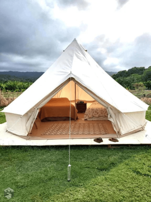 Tente familiale en coton, parfaite pour les aventures estivales