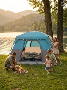 Tente 4 places spacieuse et confortable pour la famille