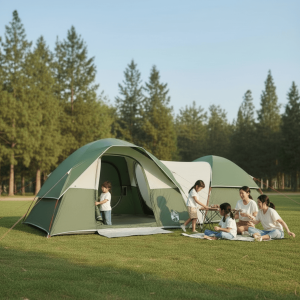 Tente spacieuse pour 5 personnes en camping