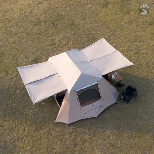 Tente de camping pour 8 personnes, idéale pour les familles