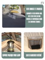 Tente de camping, capacité 8 personnes, facile à monter