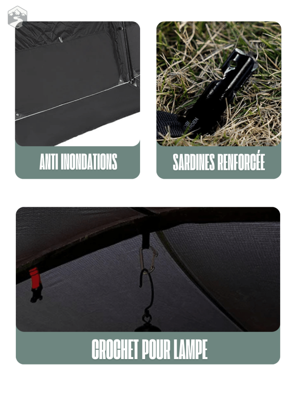 Tente Fresh and Black, protection contre la chaleur