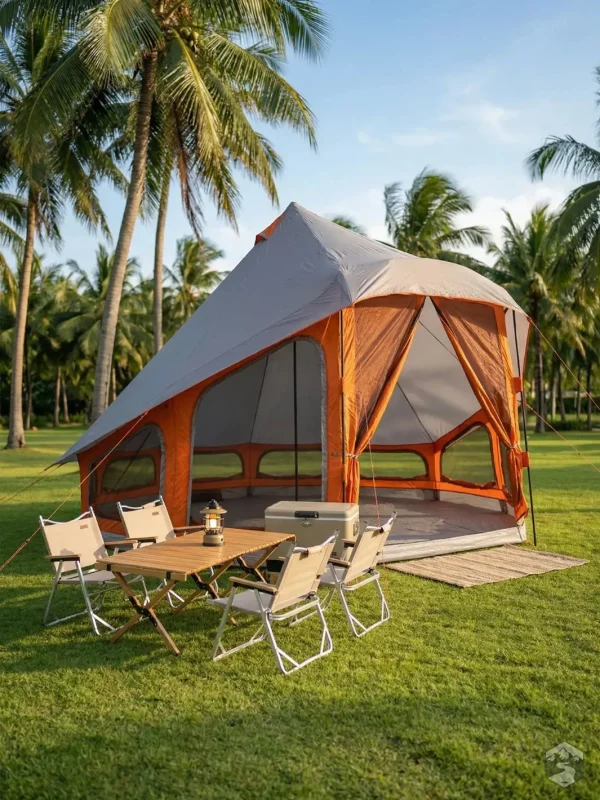 Tente spacieuse pour camping en groupe