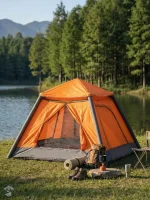 Tente gonflable pour deux, idéale pour le camping