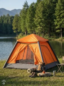 Tente gonflable pour deux, idéale pour le camping