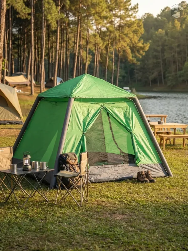 Tente gonflable légère, conçue pour le plein air