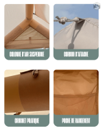 Facile à installer, parfaite pour vos aventures en plein air