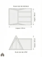 Tente gonflable avec design attrayant