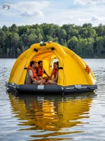 Tente aquatique gonflable pour des moments de détente