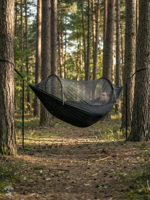 Hamac de camping avec support intégré pour la détente