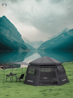 Tente Fresh and Black design hexagonal