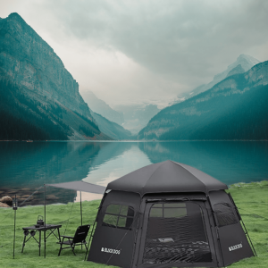 Tente Fresh and Black design hexagonal