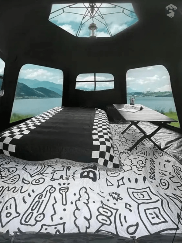 Tente hexagonale, idéale pour la famille et amis