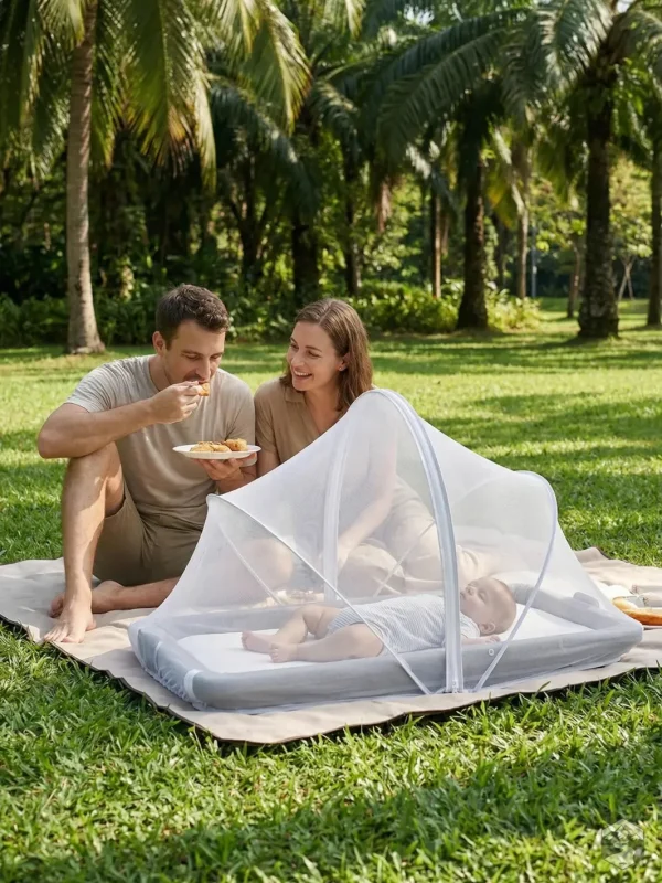 Tente de lit bébé avec protection anti-insectes