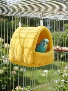 Tente pour animaux idéale pour le repos des perruches