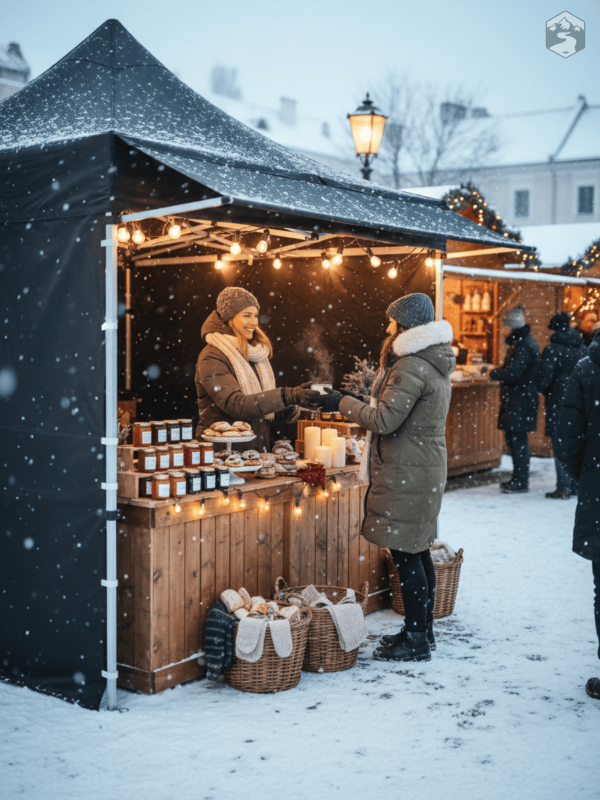 Tente de marché pliable, pratique pour les événements en extérieur