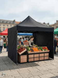 Tente de vente, conçue pour les foires et les marchés