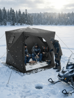 Tente de pêche pour conditions hivernales