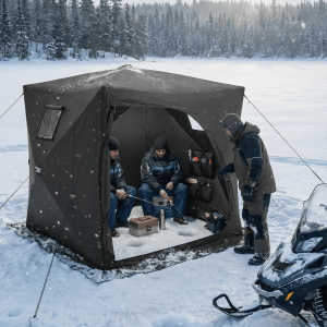 Tente de pêche pour conditions hivernales