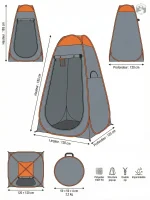 Tente pour toilettes, installation rapide et simple