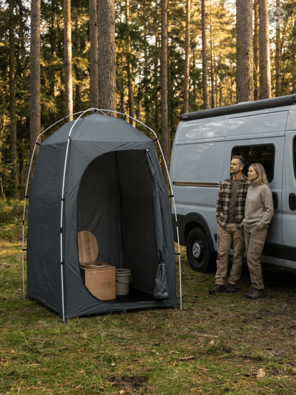 Tente de camping pour toilettes, facile à monter