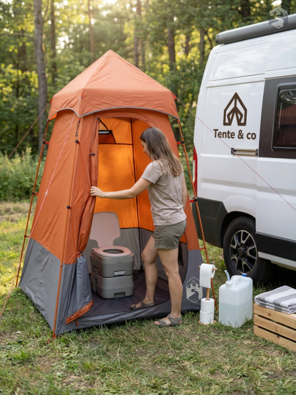 Tente de douche pour camping, facile à installer