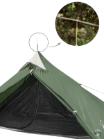 Tente pyramidale pour une expérience de camping intime