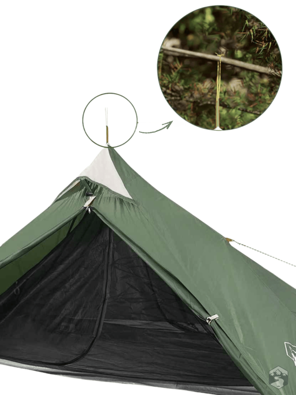 Tente pyramidale pour une expérience de camping intime