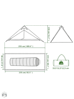 Tente portable 1 personne, design pyramidal pratique