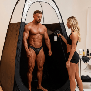 Tente portable pour applications de bronzage