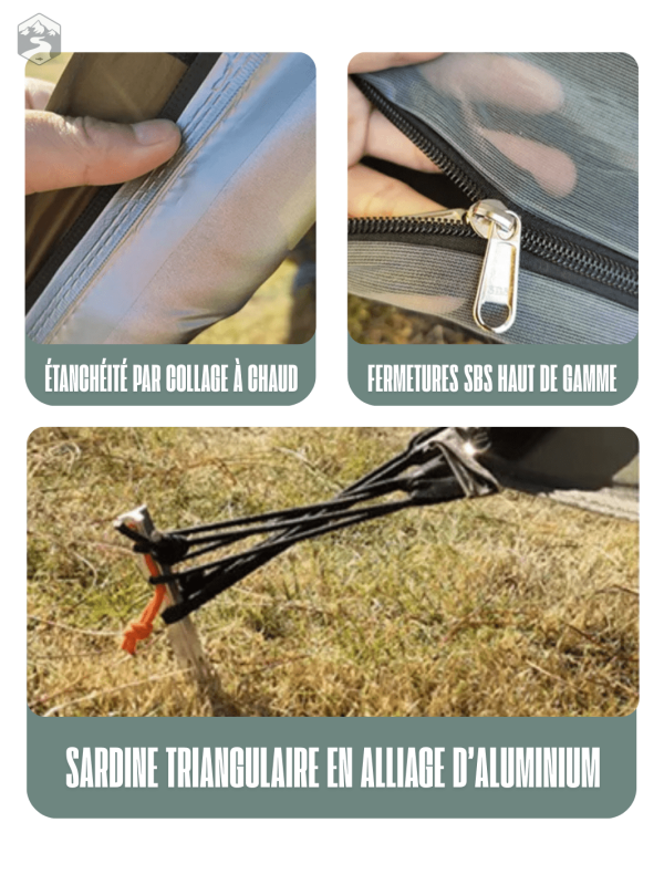 Tente tipi minimaliste pour voyages légers