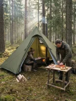 Tente de camping tipi pour deux personnes