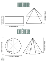 Tente tipi 2 personnes, parfaite pour les escapades nature