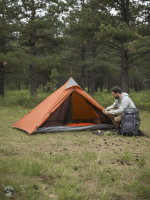 Tente tipi d'une place, parfaite pour les randonnées